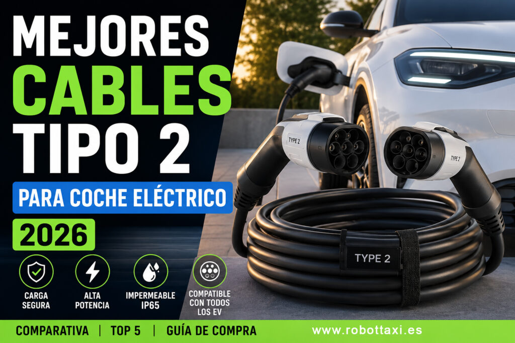 cables de carga para coche eléctrico, cargando vehiculo eléctrico, datos de la comparativa.