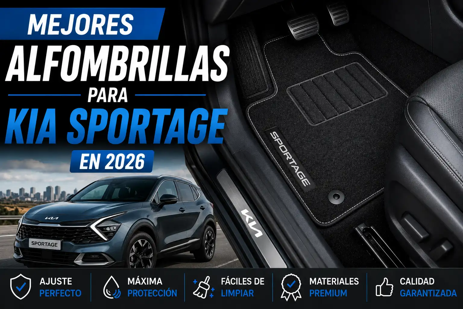 Mejores protectores de maletero para Kia Sportage comparativa de accesorios para proteger el maletero frente a suciedad, agua y desgaste diario