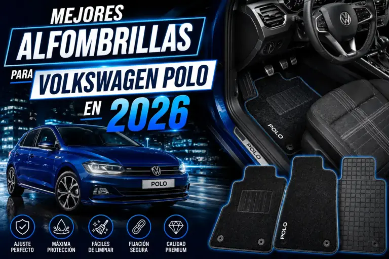 Mejores alfombrillas para Volkswagen Polo en 2026, interior del coche con alfombrillas premium a medida, máxima protección contra suciedad y desgaste, comparativa de accesorios para Volkswagen Polo