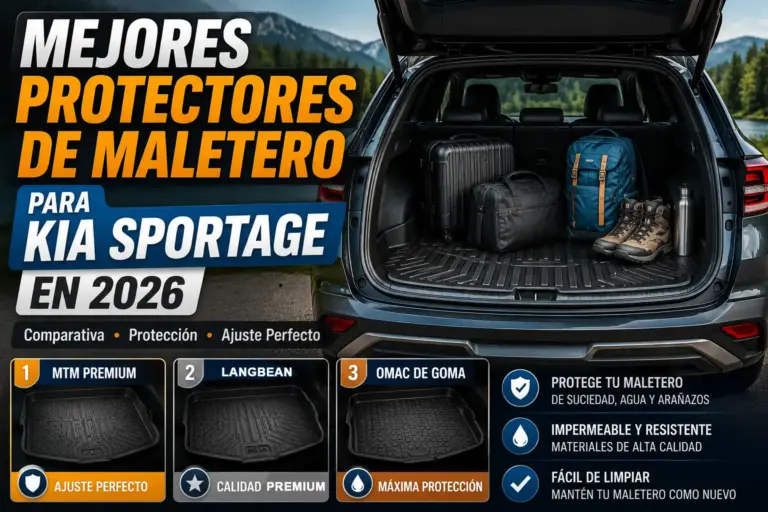 Mejores protectores de maletero para Kia Sportage comparativa de accesorios para proteger el maletero frente a suciedad, agua y desgaste diario