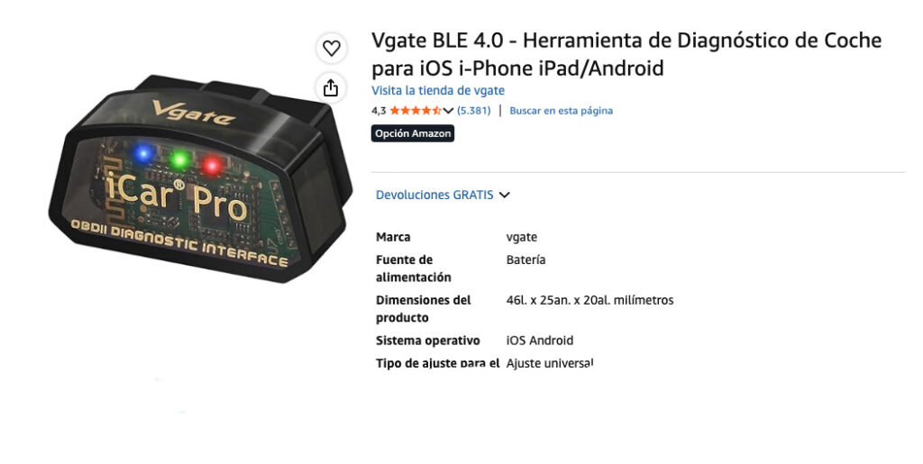 OBD2 NEXAS NL101