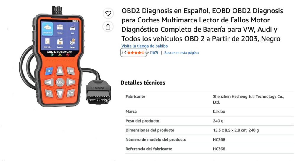 Veepeak Mini Bluetooth OBD2