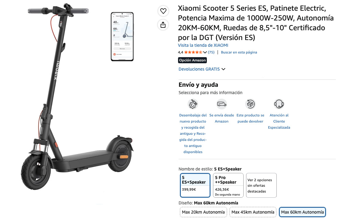 Xiaomi Electric Scooter 4 Ultra – El mejor patinete de 2026