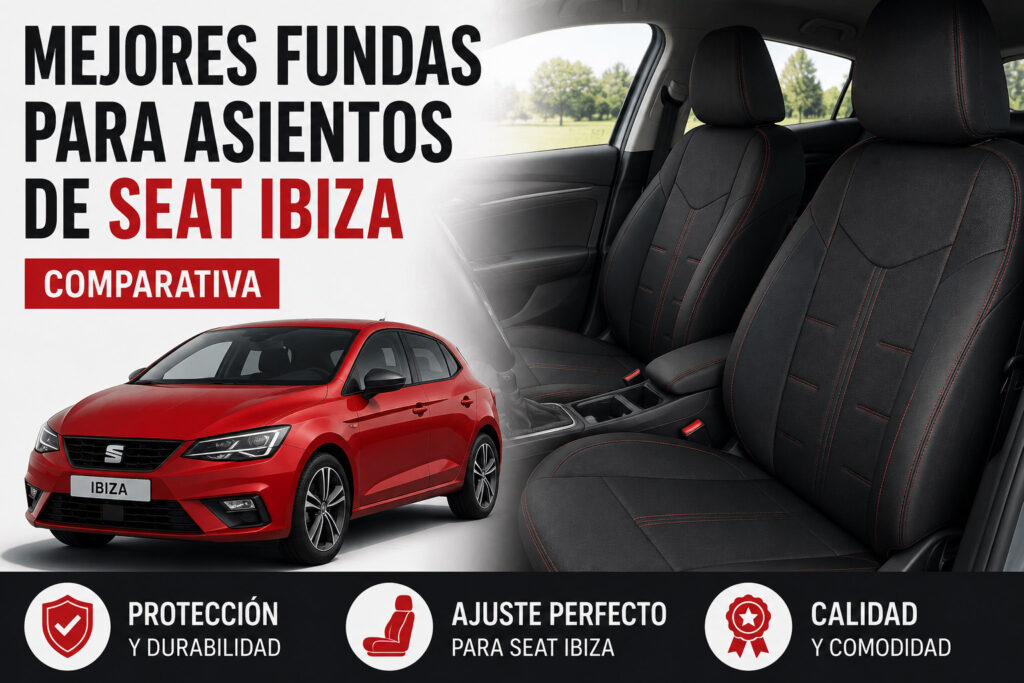 Mejores fundas para asientos de Seat Ibiza con diseño deportivo y protección para el interior del vehículo