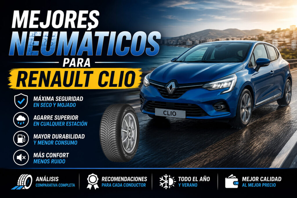 Mejores neumáticos para Renault Clio comparativa de neumáticos con guía de compra para elegir el modelo más seguro y duradero