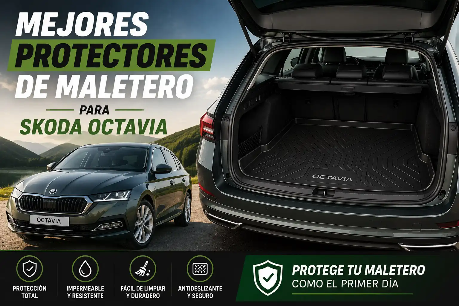 Mejores protectores de maletero para Skoda Octavia en 2026