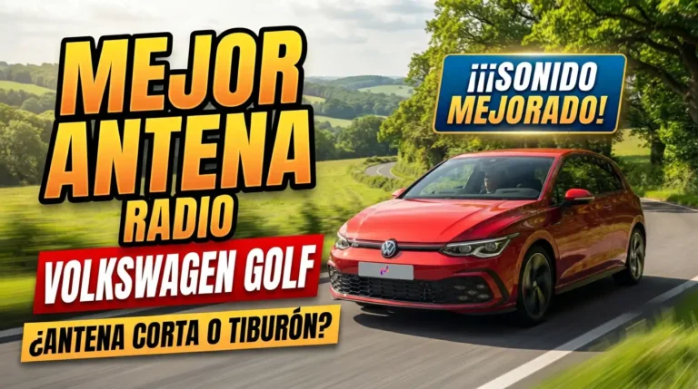 Volkswagen Golf por carretera, mejor antena.