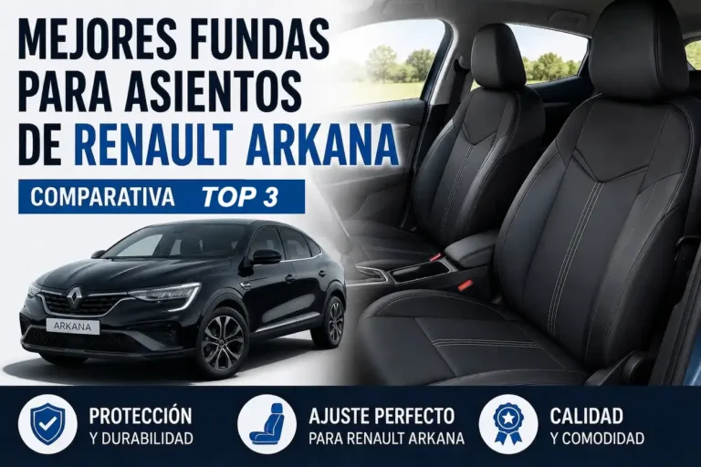 Mejores fundas para asientos de Renault Arkana con diseño deportivo y protección para el interior del vehículo